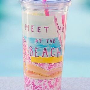 Lilly Pulitzer Meet Me at the Beach Acrylic Tumbler 20 oz
